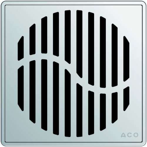Квадратная решетка из нержавеющей стали  без замка для трапа  ACO ShowerPoint  ― harviasauna.com.ua